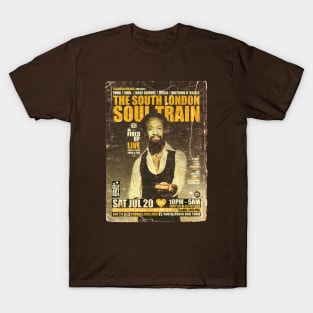 POSTER TOUR - SOUL TRAIN THE SOUTH LONDON 88 T-Shirt